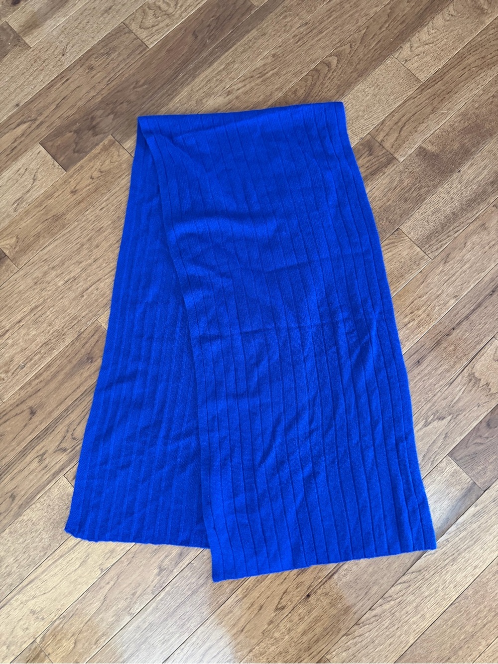 Charter Club 100% Cashmere Scarf- Blue